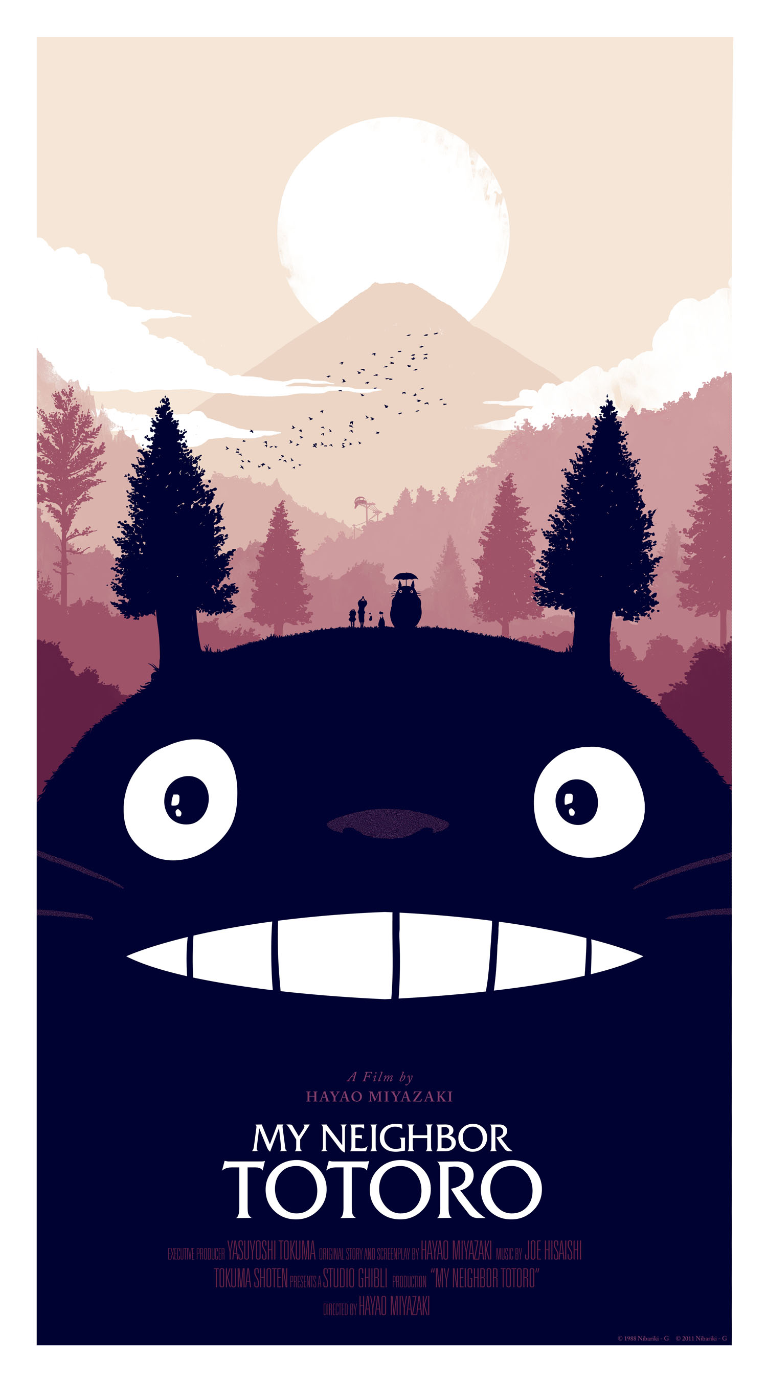 Take A Look At The Olly Moss Posters For Ghibli s Classic My Neighbour 