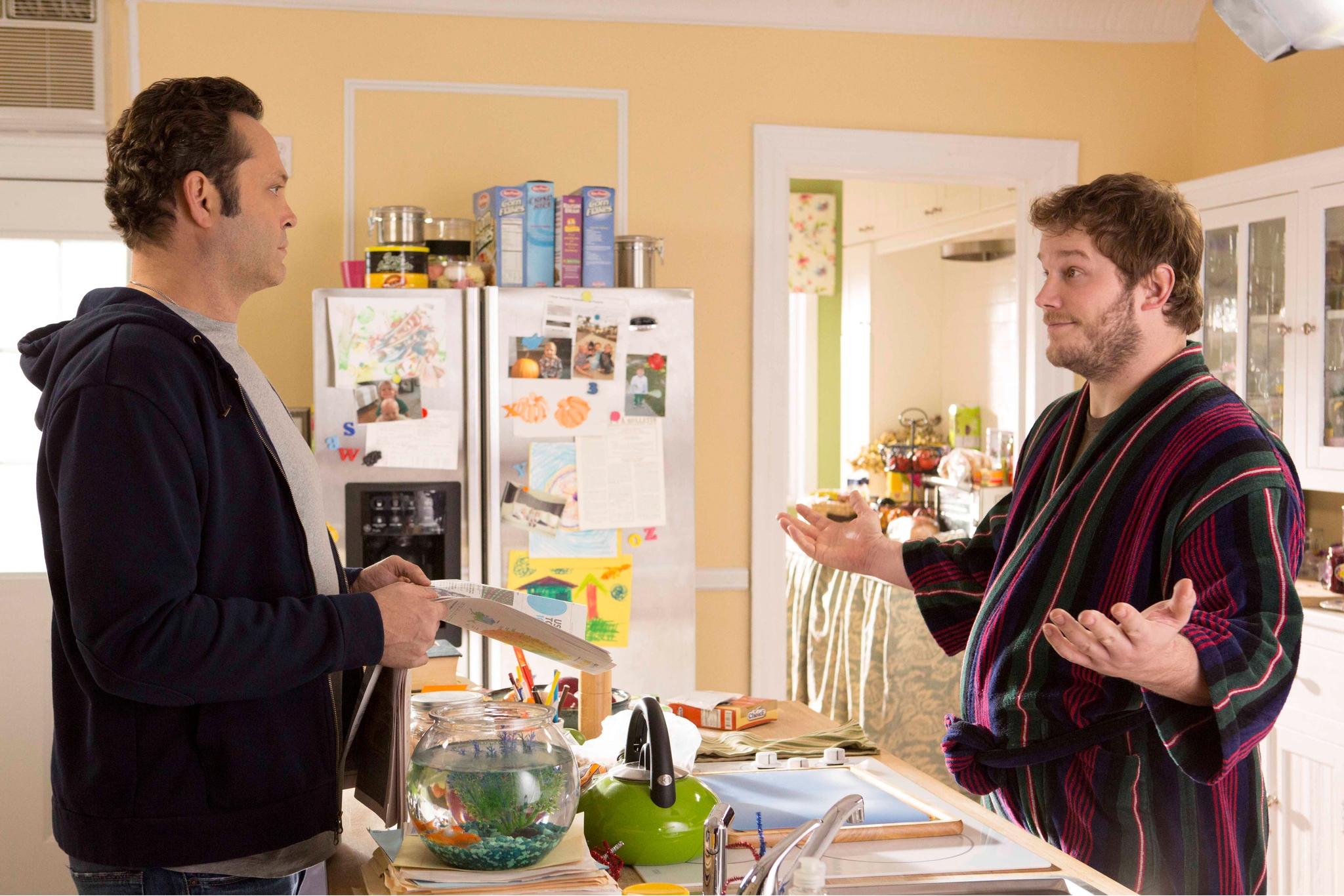 Vince Vaughn and Chris Pratt in Delivery Man HeyUGuys