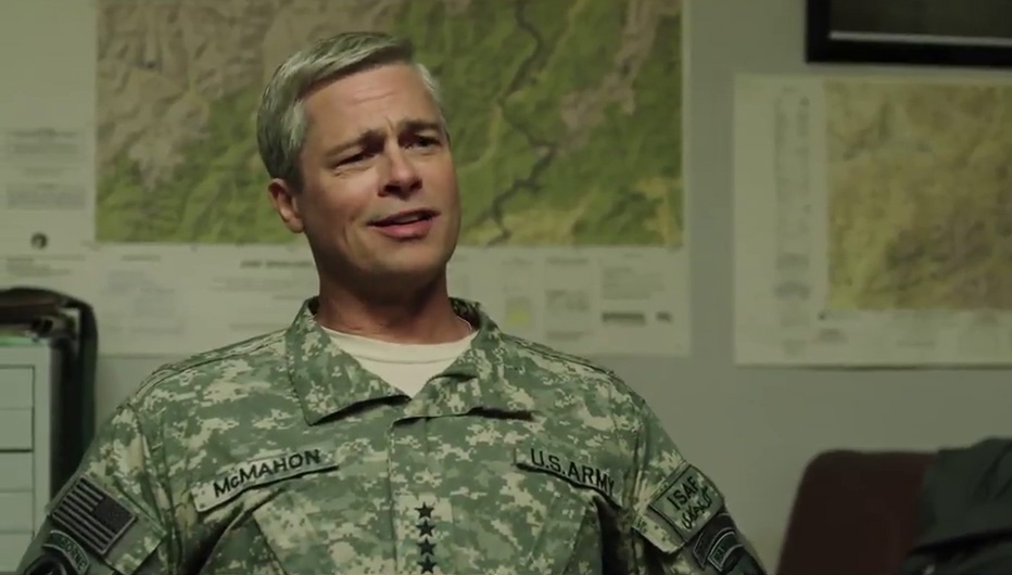 War Machine Trailer Brad Pitt Tilda Swinton Netflix Will Poulter