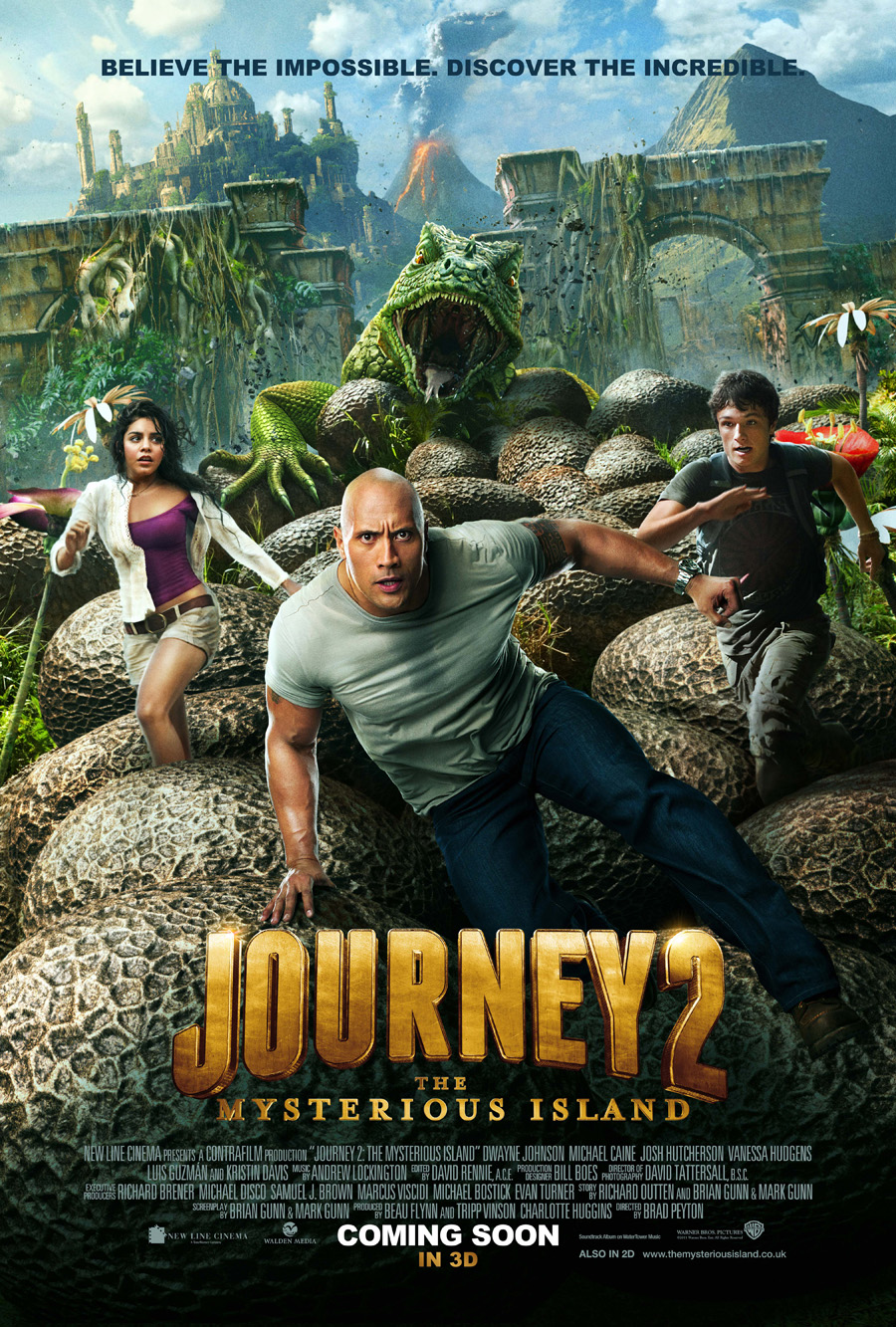 First UK Poster Released for Dwayne Jonhnson's Journey 2 - The