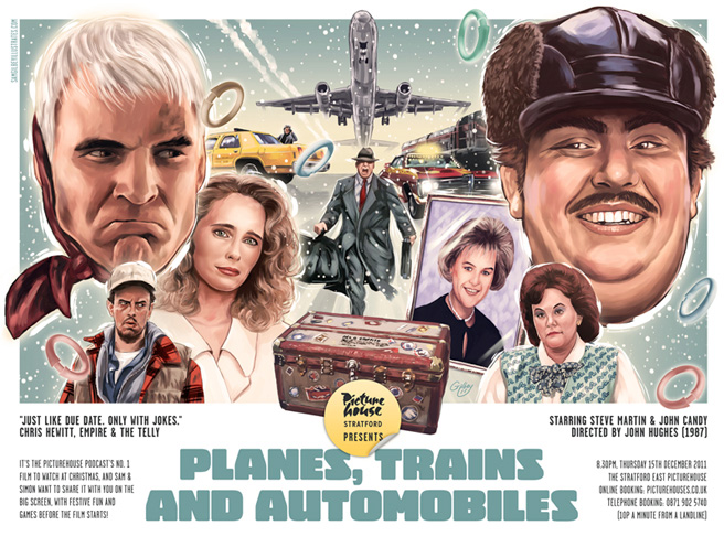 planes, trains and automobiles poster by sam gilbey who is an excellent artist and a very nice chap too