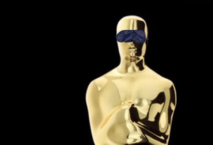 oscar with blindfold