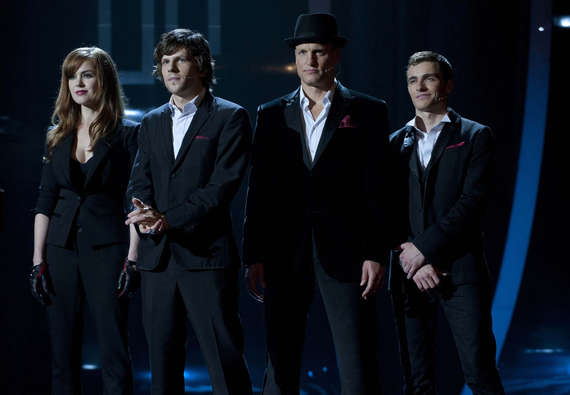 Isla Fisher, Jesse Eisenberg, Woody Harrelson and Dave Franco in Now You See Me