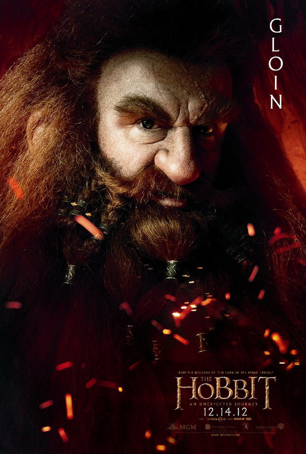 The Hobbit: An Unexpected Journey Character Poster – Gloin