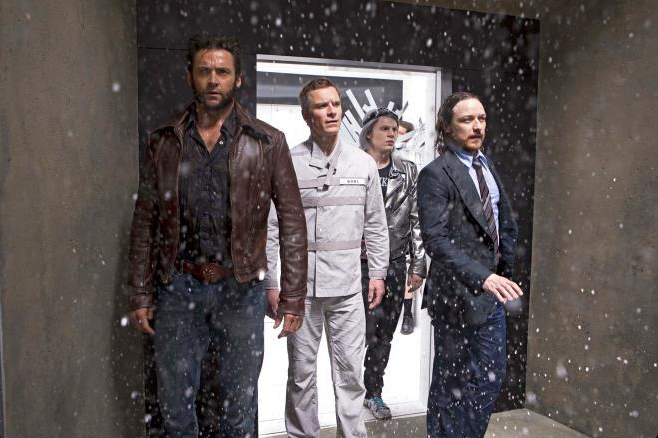 Hugh-Jackman-Michael-Fassbender-Evan-Peters-and-James-McAvoy-in-X-Men:-Days-of-Future-Past