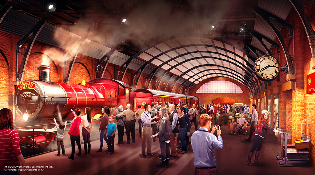 Platform 9 3/4 and the Hogwarts Express Concept Art