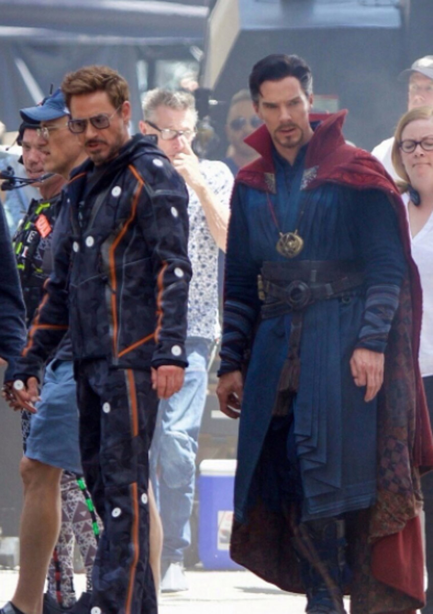 Avengers Infinity War RDJ and BC HeyUGuys