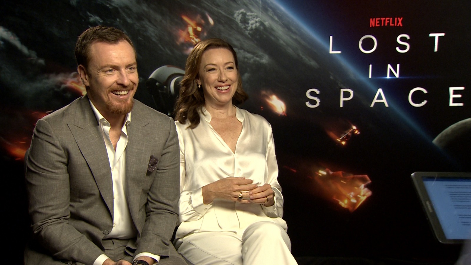 Toby Stephens and Molly Parker Lost in Space