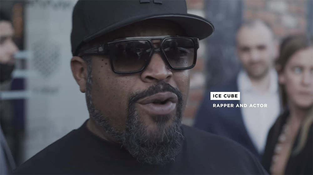Rapper Ice Cube talking to camera in The Blockchain Life