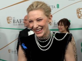 Cate Blanchett 2023 BAFTAs red carpet interviews