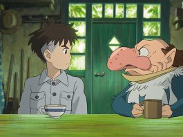 Anime still from The Boy and the Heron