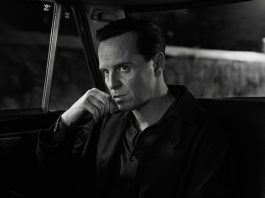 Black and White image of Andrew Scott in Netflix series Ripley.